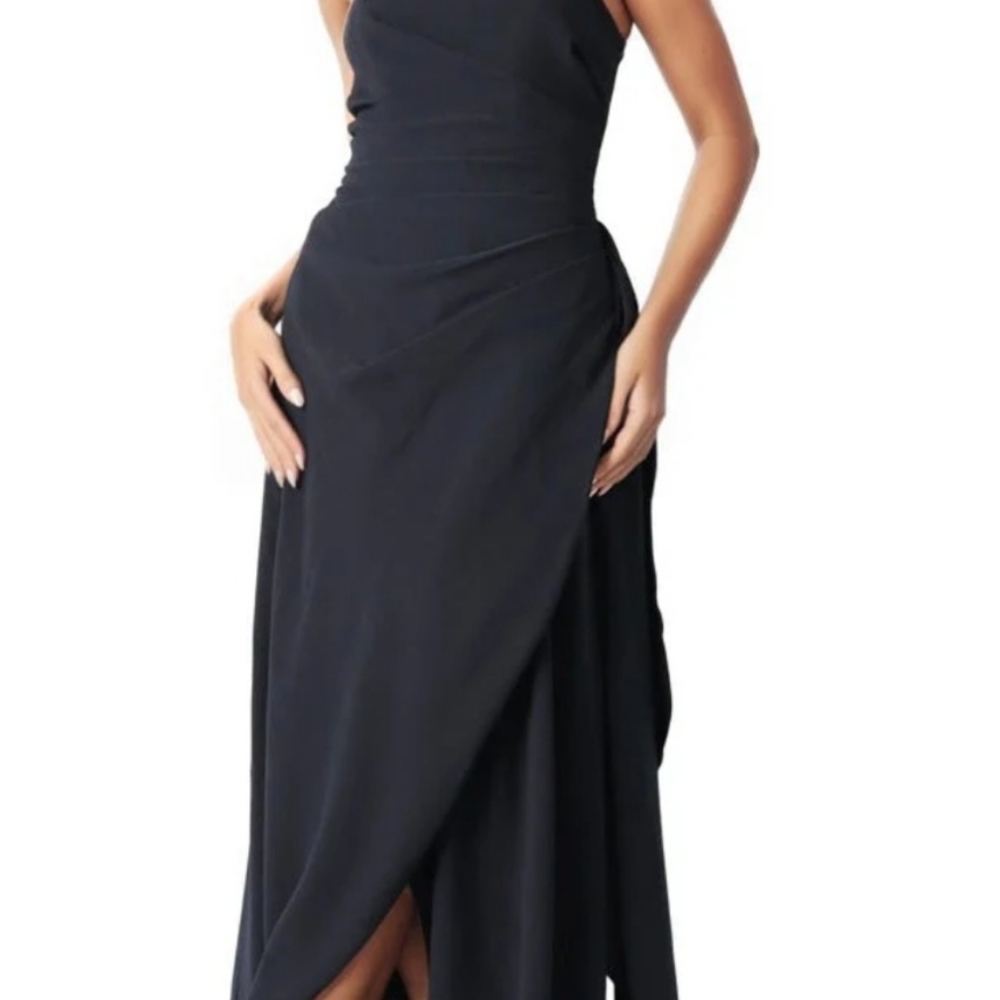 Rene Ruiz Womens Hand Draped Strapless Gown - Picture 3 of 7